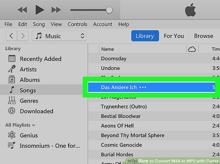 Convert m4a to mp3 on macbook